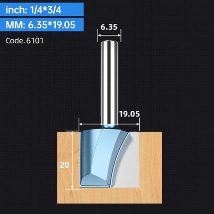 HUHAO Cleaning Bottom Engraving Bit for Wood 1/2 1/4 Shank Straight Router Bit Carbide Milling Cutter Woodworking Bit CNC Tools