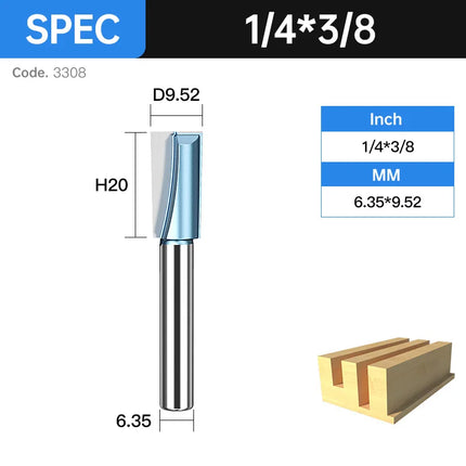 HUHAO Cleaning Bottom Engraving Bit for Wood 1/2 1/4 Shank Straight Router Bit Carbide Milling Cutter Woodworking Bit CNC Tools