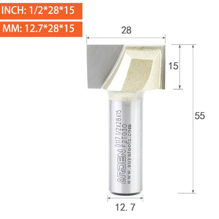 ARDEN Bottom Cleaning Router Bit Woodworking Metric Carbide Engraving Flat Bottom Pulling Slotting Milling Cutter For Wood MDF