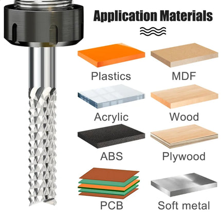 PCB corn  milling cutter Carbide End Mill 3.175/4/6/6.35/8/10/12mm shank,  CNC Cutting Milling PCB MDF ABS Tools Router Bit