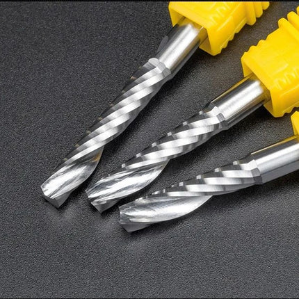 HUHAO 30pcs 3.175mm Right Spiral Milling Cutter ‌Up Cut One Flute Router Bit CNC End Mill Milling Cutter CNC Engraving Bit