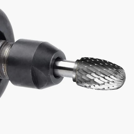 HUHAO E Rotary File Grinder Burr 6mm Shank Grinding Bit Head Carbide Steel Burr Drill Bit Grinding Metal Mould Power