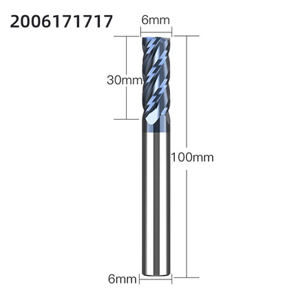LIDIAO Milling Cutter Professional Carbide End Mill 4Flutes TiAIN Coating HRC45 CNC Milling Machine Tools Metal Cutter