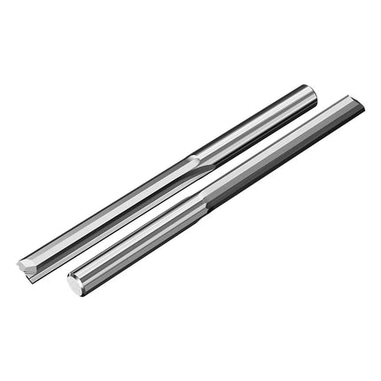 HUHAO 3.175mm Shank 2 Flutes Straight Slot Milling Cutter Carbide Steel End Mill Hard Wood MDF Engraving Router Bit CNC Tools