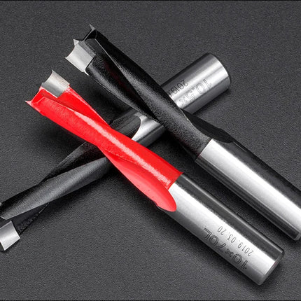 HUHAO 5PCS Wood Drill Bits Set 10mm Shank Forstner Drill 2Flute Row Drill 70mm Total Length Woodworking Drill Bits Router Bit