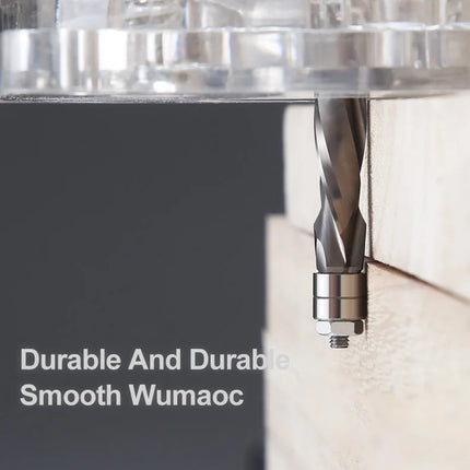 HUHAO 1/4 Inch Shank Flush Trim Spiral Router Bit Two Flutes Carbide End Mill CNC Bearing Guided Trim Milling Cutter for Wood