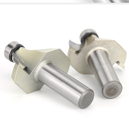 HUHAO 1/4 Shank Corner Round Over Router Bit With Bearing Carbide Steel Milling Cutter For Wood End Mill CNC Woodworking Tools