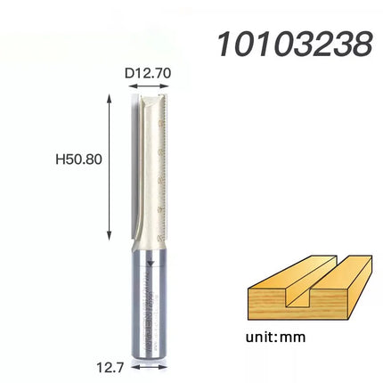 Arden Double Flute Straight Router Bit Wood Milling Cutter 6.35mm 12.7mm Shank Woodworking Tool CNC Flush Trim Arden Router Bits