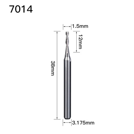HUHAO 2 Flute 4mm End Mill CNC Carbide Upcut Spiral Router Bit Wood Milling Cutter High Quality Spiral Bit Woodworking Tools