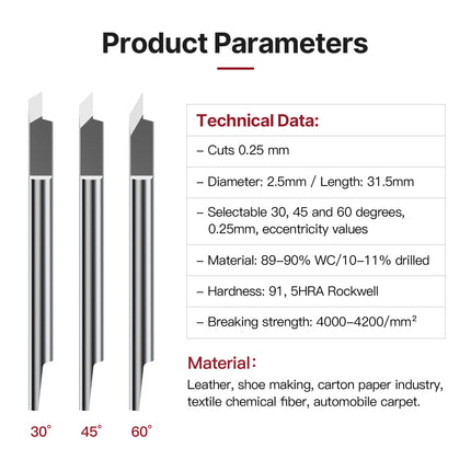 SUMMA T Cutter 30/45/60 Degree Blades SUMMA T Cutting Plotter Vinyl Cutter Knife⭐⭐⭐⭐⭐