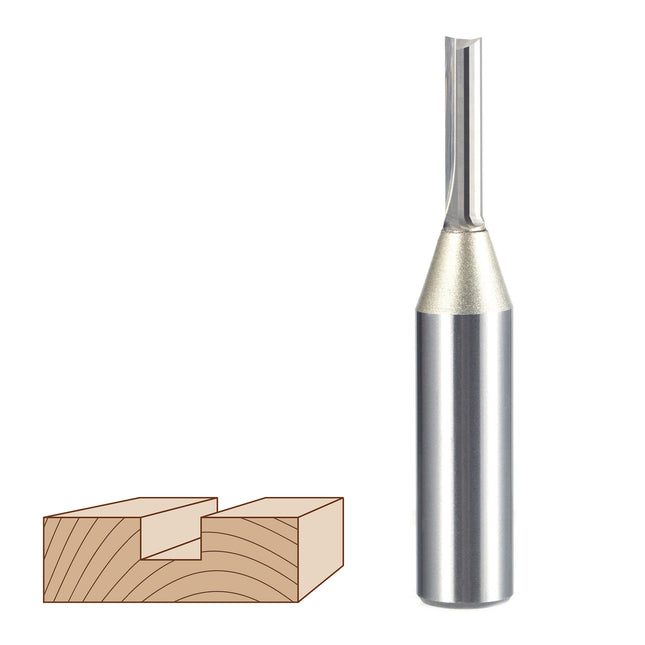 TCT Straight End Mill Router Bits Carbide Cutter for Wood CNC Engraving Tool