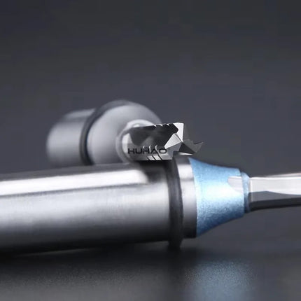 HUHAO 12.7mm Straight Milling Cutter TCT Trimming Slotting Wood CNC Router Bit MDF Engraving Carbide End Mill Woodworking Tool