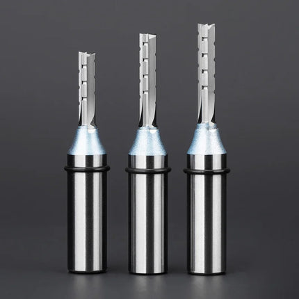 HUHAO 12.7mm Straight Milling Cutter TCT Trimming Slotting Wood CNC Router Bit MDF Engraving Carbide End Mill Woodworking Tool