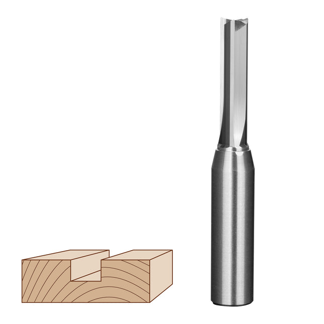 HUHAO 12.7mm Shank Milling Cutter Woodwroking Tool CNC End Mill TCT Carbide Steel Trimming Router Bit For MDF Plywood Chipboard