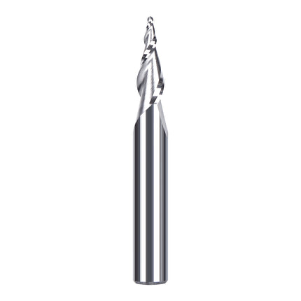 HUHAO 6mm Ball Nose Tapered End Mill Wood Solid Carbide Steel Milling Cutter for Woodworking Metal CNC Router Bit Engraving Tool